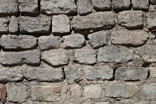 Stenen muur langs de weg inprovence, Frankrijk - Foto, afbeelding