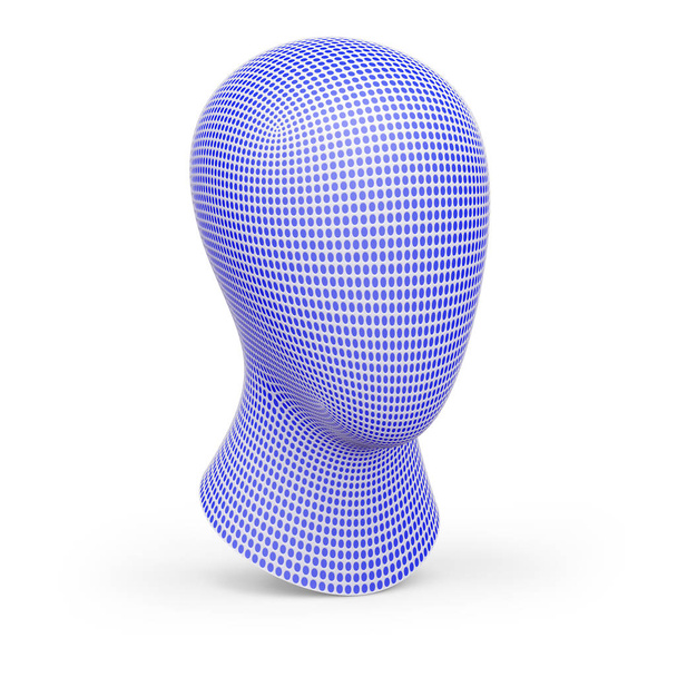 3D model of head. - Foto, Bild