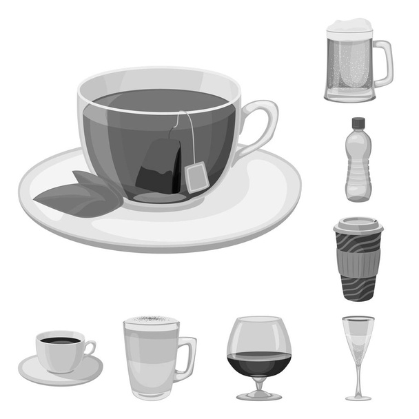 Design vettoriale dell'icona della bevanda e del bar. Set di bevande e partito stock simbolo per il web
. - Vettoriali, immagini