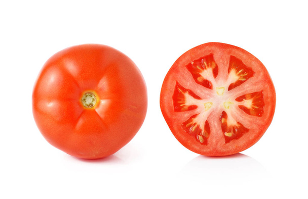 Fresh red tomatoes isolated on white - Photo, Image