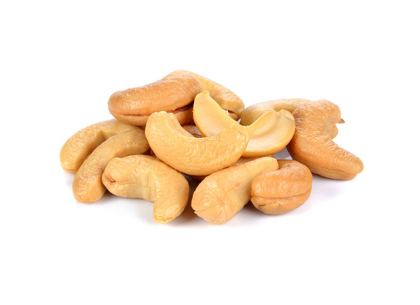 Кешью орехи на белом фоне - Фото, изображение