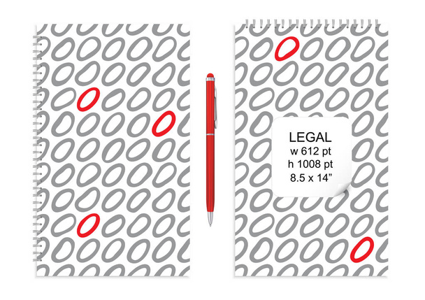 Creatieve juridische Mockup met Hand getrokken imitatie van naadloze patroon inkt Doodles. Vector textuur met geometrisch ontwerp voor Trendy laptop Covers en lay-outs - Vector, afbeelding