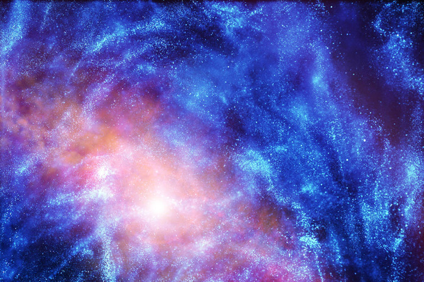 星雲や星と遠くの銀河宇宙 - 写真・画像