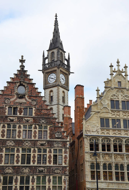 Torre del reloj Gent, Bélgica
 - Foto, Imagen