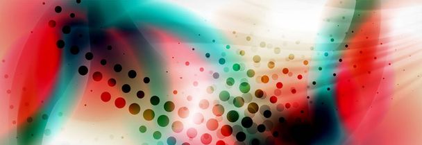 Fondo abstracto holográfico fluido colores onda diseño
 - Vector, imagen