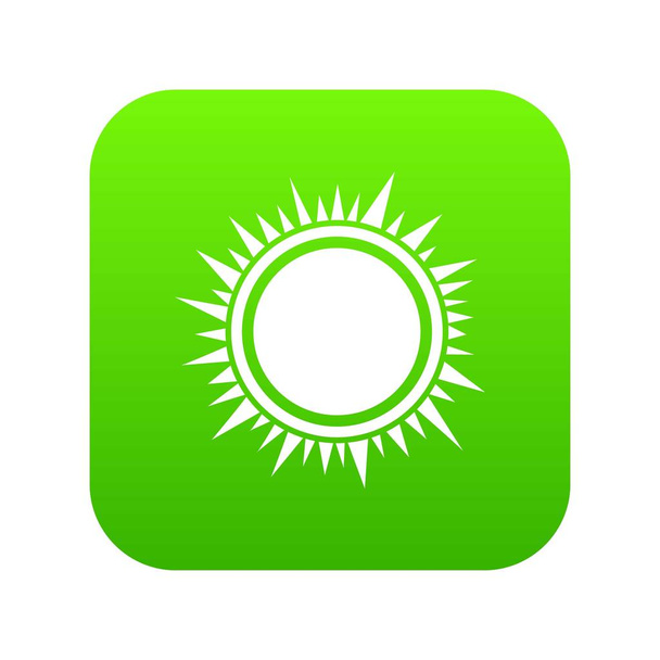 Sun icon digital green - Vektor, obrázek