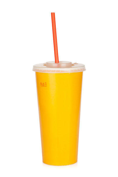 Fast food drink with straw - Photo, Image