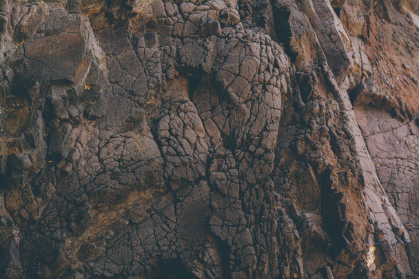 Texture of the rocks in the mountains in Volcanic Island - Foto, Bild