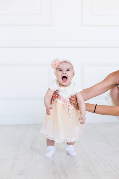 Smiling Infant Baby 6 Month Old - Valokuva, kuva