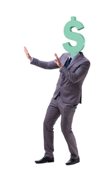 Businessman with dollar sign instead of head - Фото, зображення