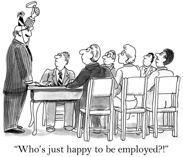 χαμογελαστά αφεντικό θέλει να γιορτάσει την απασχόληση - Φωτογραφία, εικόνα