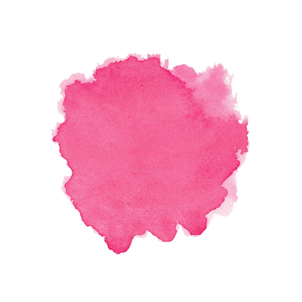 Pink abstract watercolor isolated on white background. Editable design element for banner, poster, cover, brochure, flyer. Vector illustration, eps 10 - Διάνυσμα, εικόνα