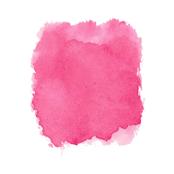 Pink abstract watercolor isolated on white background. Editable design element for banner, poster, cover, brochure, flyer. Vector illustration, eps 10 - Vektor, Bild