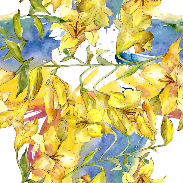 Ακουαρέλα πολύχρωμο μπουκέτο παπαρούνες λουλούδι. Floral βοτανικό λουλούδι. Απρόσκοπτη υπόβαθρο μοτίβο. Ύφασμα ταπετσαρία υφή. Ακουαρέλα wildflower για φόντο, υφή, μοτίβο περιτύλιγμα. - Φωτογραφία, εικόνα