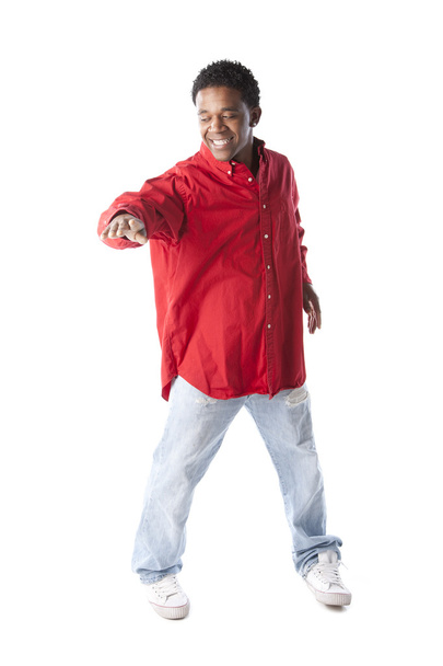 Black man dancing and laughing - Photo, image