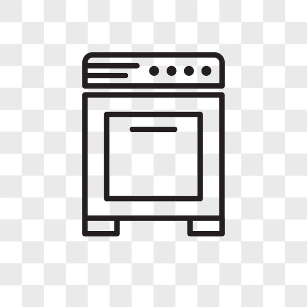 Fornello icona vettoriale isolato su sfondo trasparente, Fornello logo
 - Vettoriali, immagini