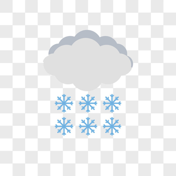 Snow vector icon isolated on transparent background, Snow logo d - Vector, Image