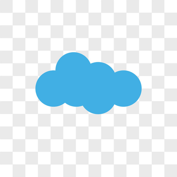 Cloudes vektorové ikony izolované na průhledné pozadí, Cloudes  - Vektor, obrázek