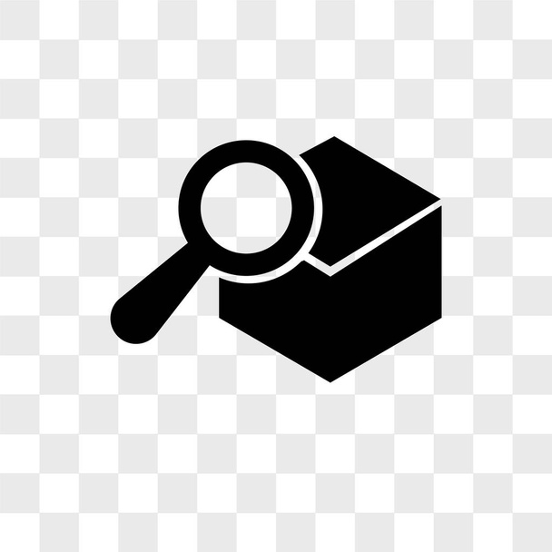 Buscar herramienta de servicio de entrega icono vectorial aislado en transparente
 - Vector, imagen