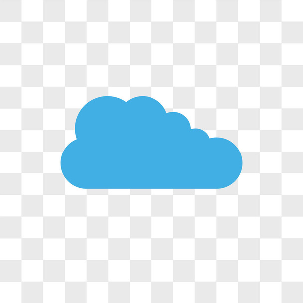 Cloudes εικονίδιο διάνυσμα απομονώνονται σε διαφανές φόντο, Cloudes  - Διάνυσμα, εικόνα