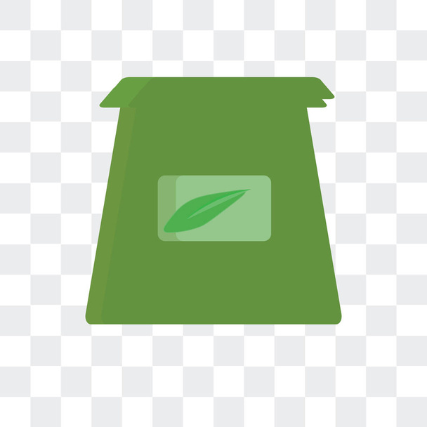 Векторный значок пакетика чая на прозрачном фоне, пакетик
  - Вектор,изображение