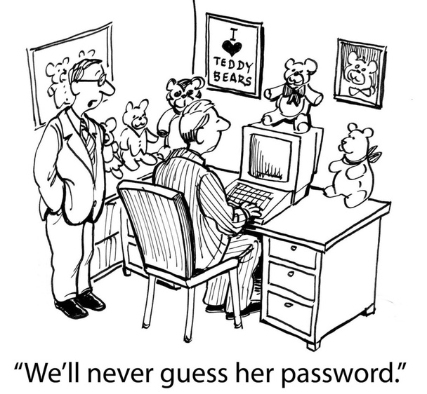Wir werden ihr Passwort nie erraten, wenn es ein Bär ist - Foto, Bild