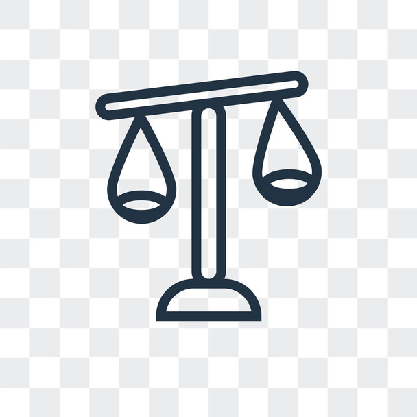 Значок вектора баланса изолирован на прозрачном фоне, дизайн логотипа Balance
 - Вектор,изображение