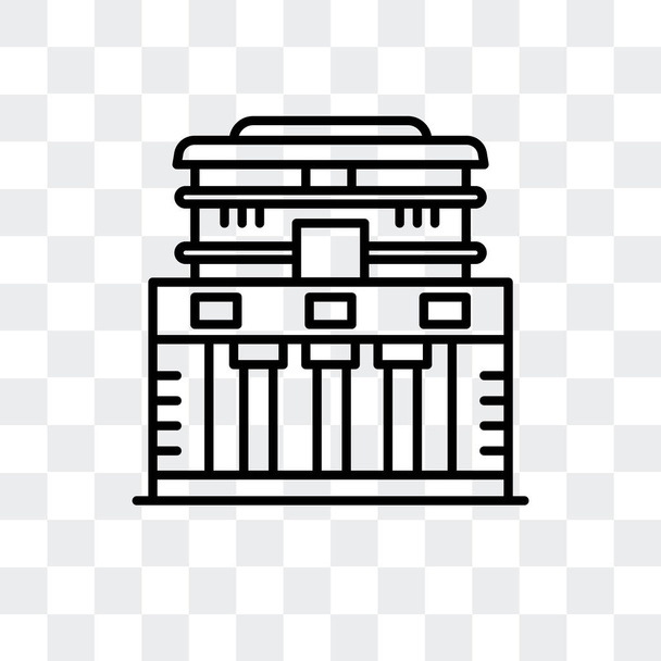 Храм Фрески векторная икона изолированы на прозрачном фоне, Храм Фрески дизайн логотипа
 - Вектор,изображение