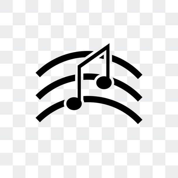 Ícone de vetor de nota musical isolado em fundo transparente, Música
 - Vetor, Imagem