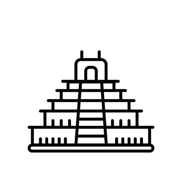 Teotihuacan icon vector isolated on white background, Teotihuaca - Vector, Image