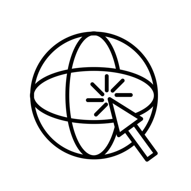 Интернет иконка вектор изолирован на белом фоне, Интернет знак
 - Вектор,изображение