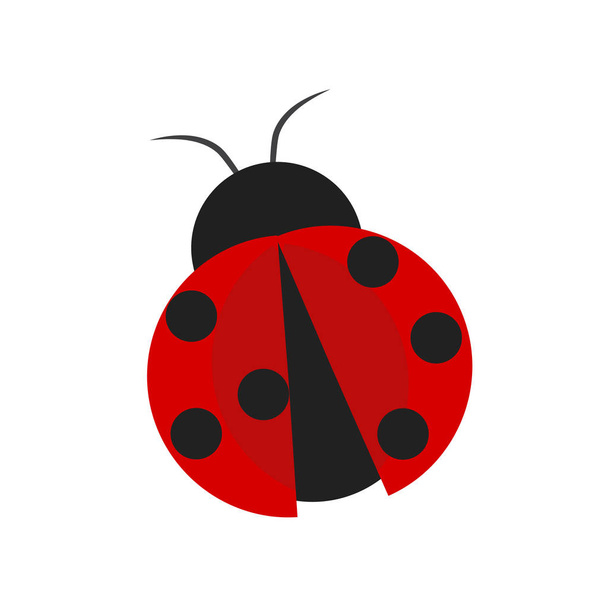 Ladybird icon vector isolated on white background, Ladybird sign - Διάνυσμα, εικόνα