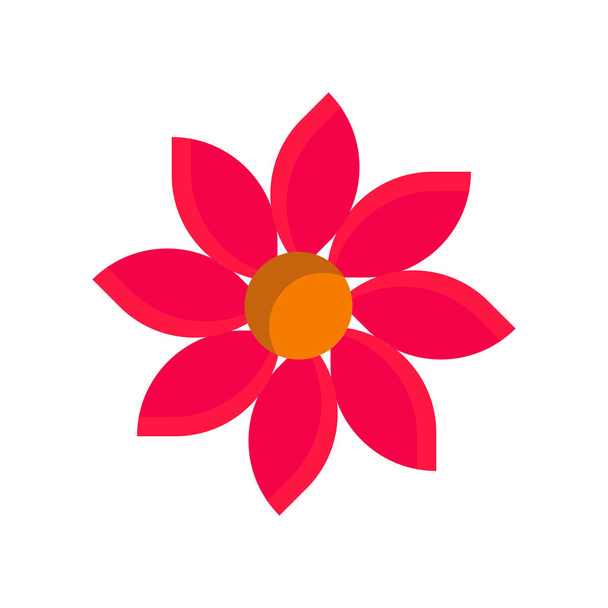 Vetor de ícone de flor isolado no fundo branco, sinal de flor, n
 - Vetor, Imagem
