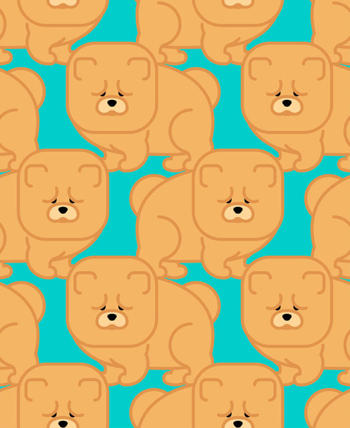 Chow Chow pattern seamless. Dog for China. Pet Vector background - Vector, afbeelding