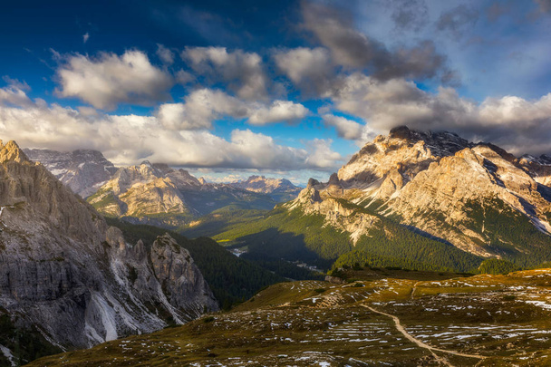 Great view of the National Park Dolomites (Dolomiti), famous location, Tyrol, Alp, Italy, Europe. Dramatic and picturesque scene. Beauty world. - Photo, Image