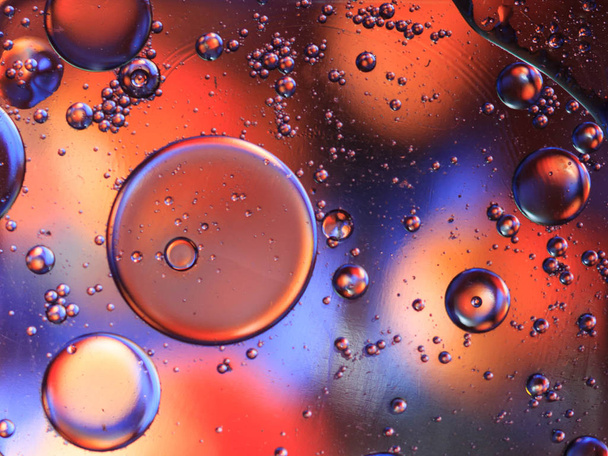 Macro shot of liquid or air. abstract glass molecule sctructure, macro shot 3d render with depth of field. - Fotó, kép