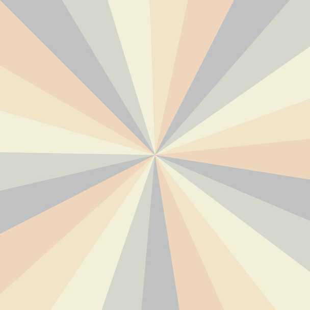 Sunburst background vector pattern with a vintage color palette of swirled radial striped design. Vintage or retro - Vector, Image