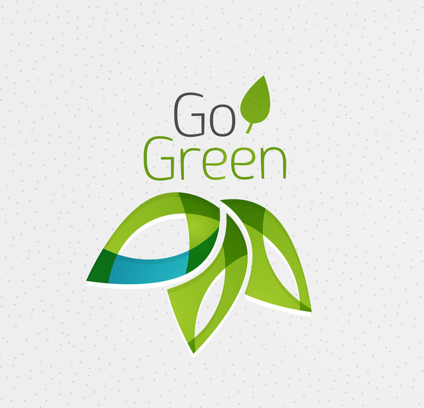 Icono de hoja verde concepto
 - Vector, Imagen