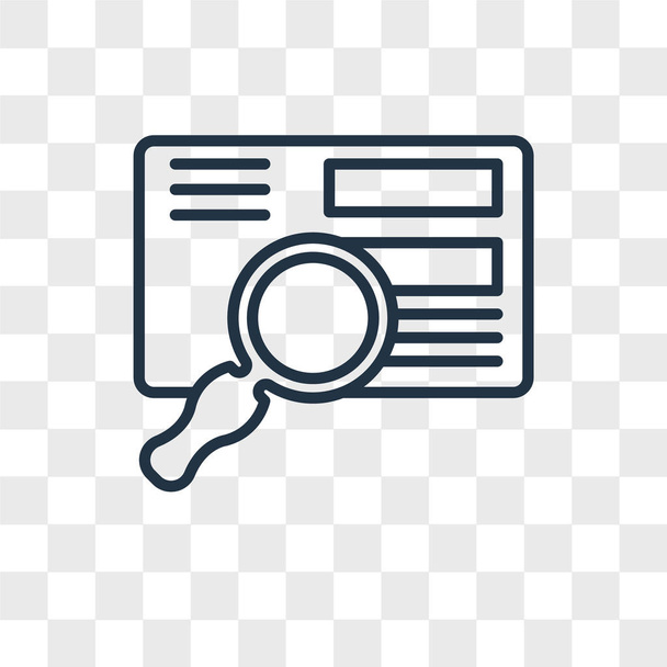 Motor de búsqueda icono de vector aislado sobre fondo transparente, Diseño del logotipo del motor de búsqueda
 - Vector, imagen