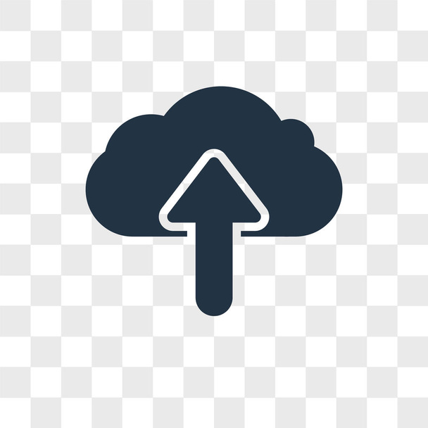 Şeffaf arka plan, logo tasarımı bulut izole vektör simge bulut - Vektör, Görsel