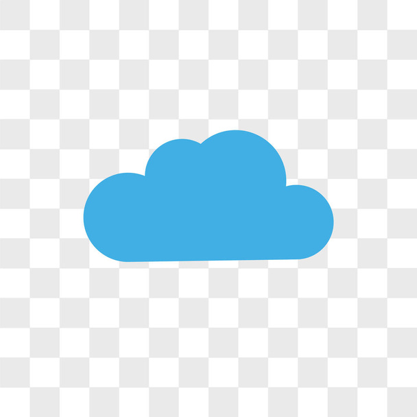 Cloudes ベクトルのアイコンが透明な背景、Cloudes の分離  - ベクター画像