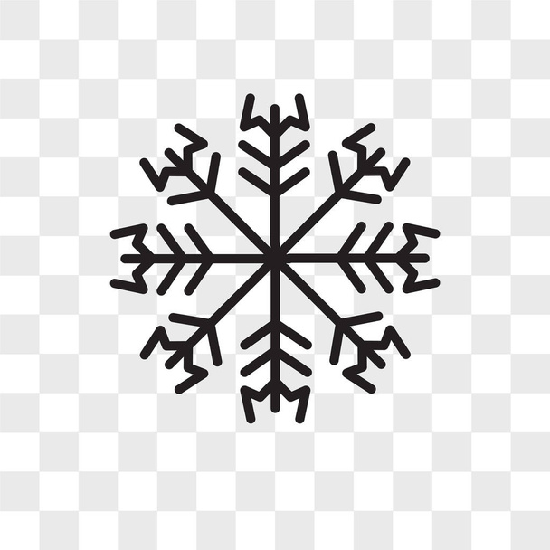 Піктограма вектора сніжинки ізольована на прозорому фоні, дизайн логотипу сніжинки
 - Вектор, зображення