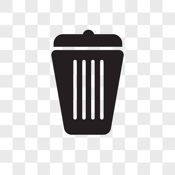 Значок вектор мусора изолирован на прозрачном фоне, Логотип мусора
 - Вектор,изображение