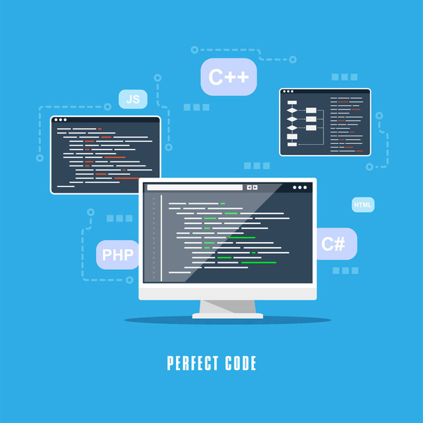 Software development concept - Vector, Image