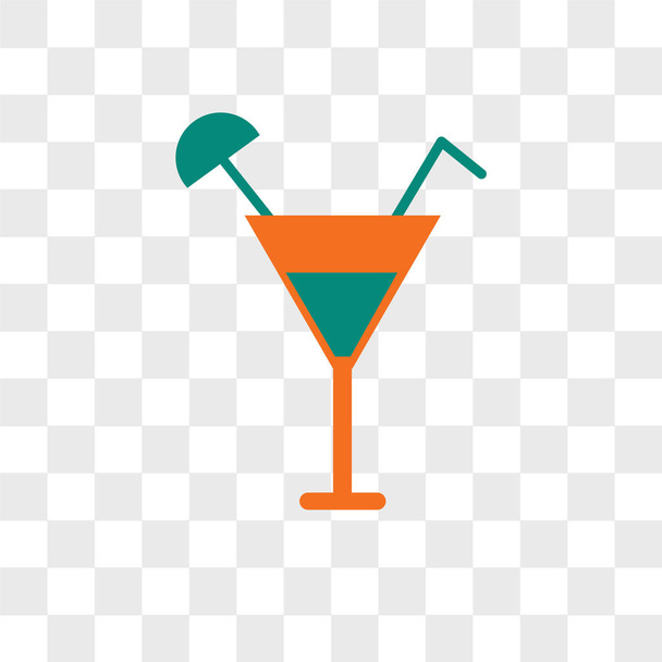 Icône vectorielle Cocktail isolée sur fond transparent, Cocktai
 - Vecteur, image