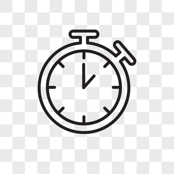 Timer vector icon isolated on transparent background, Timer logo design - Vector, Image