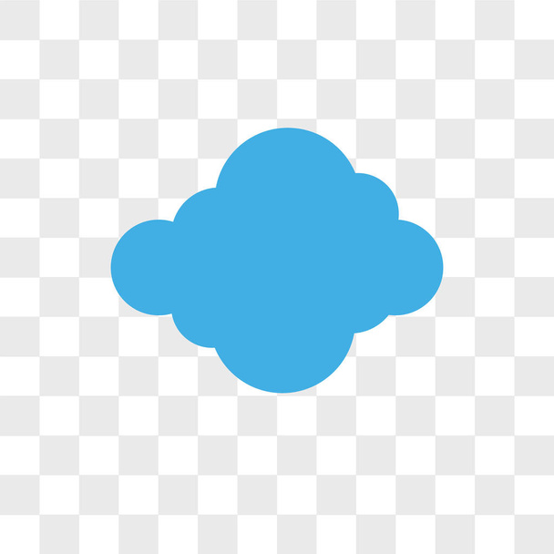 Cloudes vektorové ikony izolované na průhledné pozadí, Cloudes  - Vektor, obrázek