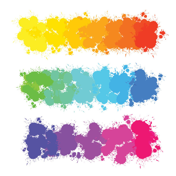 πολύχρωμο χρώμα πιτσιλιές κλίσεις, διάνυσμα φόντο για εκτύπωση διακόσμηση. Χρωματικός χώρος CMYK. - Διάνυσμα, εικόνα