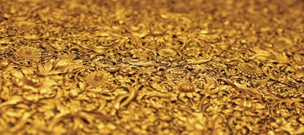 Website banner of golden molding antique. - Photo, Image