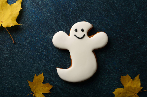 Funny Halloween Ghost cookie - Photo, image
